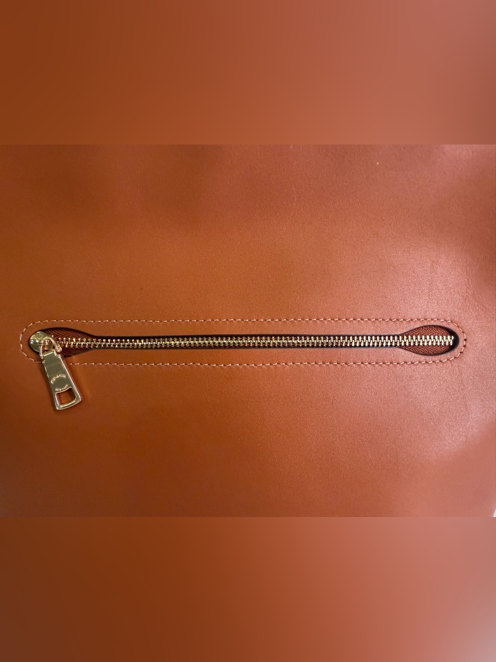COACH Jude Leather Bucket Bag in Saddle Brown with Pink Scarf - Picture 3 of 11